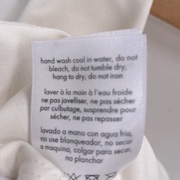 (A54) WE WORE WHAT Racerback Bra ONLY in Brushed Poly Ivory, Size Large, NWT - Picture 10 of 13